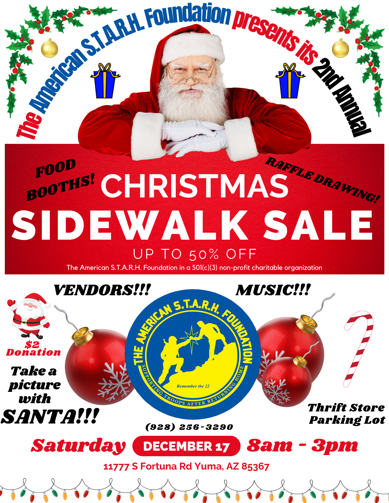 Red and White Modern Christmas Sale Flyer (1)